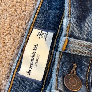 Abercrombie Kids 5/6 Long Dark Blue Straight Jeans